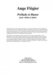 前奏曲＆舞曲（アンジェ・フレジエ）（ヴァイオリン+ピアノ）【Prélude et Danse】