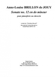 ソナタ・No.12・ハ短調（アンヌ・ルイーズ・ブリヨン・ド・ジュイ）（ピアノ）【Sonata No.12 in C Minor】