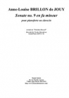 ソナタ・No.9・ヘ短調（アンヌ・ルイーズ・ブリヨン・ド・ジュイ）（ピアノ）【Sonata No.9 in F Minor】