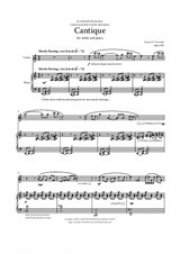 カンティーク・Op.895（カーソン・クーマン）（ヴァイオリン+ピアノ）【Cantique for violin and piano, Op.895】