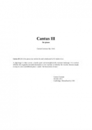 カンタス・Op.1034（カーソン・クーマン）（ピアノ）【Cantus III (2013) for piano, Op.1034】