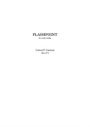 フラッシュポイント・Op.972（カーソン・クーマン）（ヴァイオリン）【Flashpoint for solo violin, Op.972】