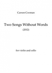 無言歌（カーソン・クーマン）（弦楽二重奏）【Two Songs without Words】