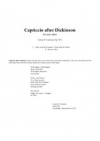 カプリチオ・アフター・ディキンソン（カーソン・クーマン）（オーボエ）【Capriccio after Dickinson】