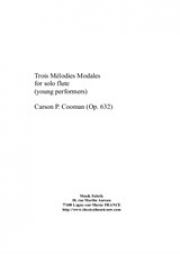 Trois Mélodies Modales（カーソン・クーマン）（フルート）