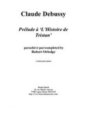 トリスタンの物語の序曲（クロード・ドビュッシー）（ピアノ）【Prléude à L'Histoire de Tristan】