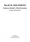 バーブル教授の3番目のインヴェンション（デイビッド・ソロモン）（木管二重奏）【Professor Burble's Third Invention】