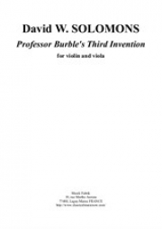 バーブル教授の3番目のインヴェンション（デイビッド・ソロモン）（弦楽二重奏曲）【Professor Burble's Third Invention】