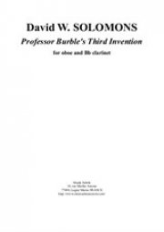 バーブル教授の3番目のインヴェンション（デイビッド・ソロモン）（木管二重奏）【Professor Burble's Third Invention】