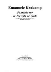「椿姫」によるファンタジー（エマヌエレ・クラカンプ）（アルトサックス+ピアノ）【Fantaisie sur la Traviata de Verdi】