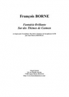 『カルメン』の主題による華麗な幻想曲（フランソワ・ボルヌ）（サックス五重奏）【Fantaisie Brillante sur des Thèmes de Carmen】