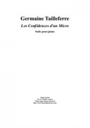 Les Confidences d'un Micro（ジェルメーヌ・タイユフェール）（ピアノ）