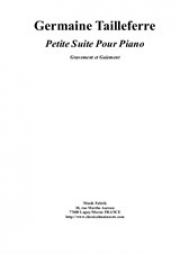 小組曲（ジェルメーヌ・タイユフェール）（ピアノ）【Petite Suite】