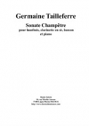 ソナタ・シャンペトル（ジェルメーヌ・タイユフェール）（木管三重奏+ピアノ）【Sonate Champêtre】