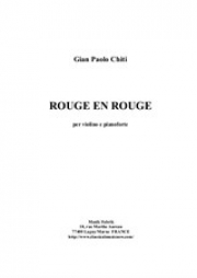 Rouge en Rouge（ジャン・パオロ・チーティ）（ヴァイオリン+ピアノ）