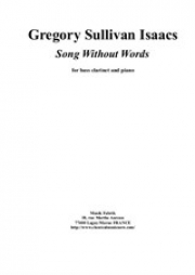 無言歌（グレゴリー・サリバン・アイザックス）（バスクラリネット+ピアノ）【Song Without Words】