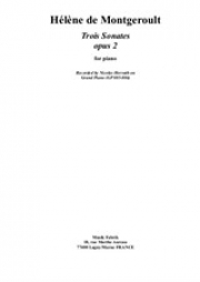 3つのピアノ・ソナタ・Op.2（エレーヌ・ド・モンジュロー）（ピアノ）【Three Sonatas, Op.2】