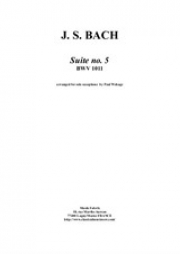 チェロ組曲・No.5（バッハ）（ソプラノサックス）【'Cello' Suite No.5 BWV 1011】