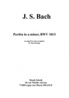 パルティータ・イ短調・BWV.1013 （バッハ）（テナーサックス）【Partita in A Minor BWV 1013】