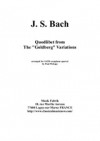 クォドリベット「ゴルトベルク変奏曲」より（バッハ）（サックス四重奏）【Quodlibet from the Goldberg Variations】