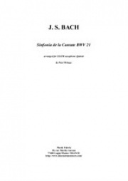 カンタータ・No.21（バッハ）（サックス五重奏）【Sinfonia to the Canata No.21】