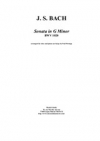 ソナタ・ト短調・BWV.1020（バッハ）（オーボエ+ピアノ）【Sonata in G Minor BWV 1020】