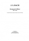 ソナタ・ト短調・BWV.1020（バッハ）（ソプラノサックス+ピアノ）【Sonata in G Minor BWV 1020】