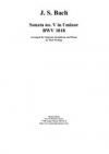 ソナタ・No.5・ヘ短調・BWV.1018（バッハ）（ソプラノサックス+ピアノ）【Sonata No.5 in F Minor BWV 1018】
