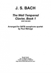 平均律クラヴィーア曲集・Book.1・BWV 846-869（バッハ）（サックス四重奏）【The Well-Tempered Clavier, Book 1. BWV 846-869】