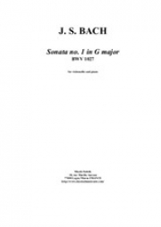 ヴィオラ・ダ・ガンバ・ソナタ・No.1・ト長調・BWV 1027（バッハ）（チェロ+ピアノ）【'Viola da Gamba' Sonata No.1 in G Major BWV 1027】