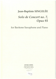 演奏会用ソロ・No.7・Op.93（ジャン＝バティスト・サンジュレー）（バリトンサックス+ピアノ）【Solo de Concert No.7 Op.93】