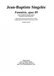 幻想曲・Op.89（ジャン＝バティスト・サンジュレー）（ソプラノサックス+ピアノ）【Fantaisie Op.89】