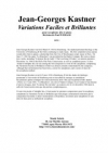 やさしくて華やかな変奏曲（ジャン＝ジョルジュ・カストネル）（アルトサックス+ピアノ）【Variations Faciles et Brillantes】