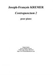 対位法・No.2（ジョゼフ・フランソワ・クレマー）（ピアノ）【Contrapunctum 2】
