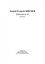 Klaviersatz No.2（ジョゼフ・フランソワ・クレマー）（ピアノ）