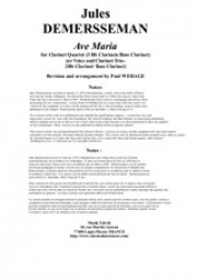 アヴェ・マリア（ジュール・ドゥメルスマン）（クラリネット四重奏）【Ave Maria】