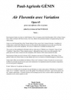 Air Florentin avec Variation（ポール・アグリコール・ジュナン）（アルトサックス+ピアノ）