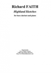 ハイランド・スケッチ（リチャード・フェイス）（バスクラリネット+ピアノ）【Highland Sketches】