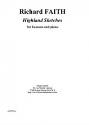 ハイランド・スケッチ（リチャード・フェイス）（バスーン+ピアノ）【Highland Sketches】