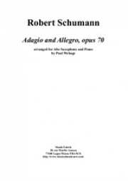 アダージョとアレグロ・Op.70（ロベルト・シューマン）（アルトサックス+ピアノ）【Adagio and Allegro Op.70】