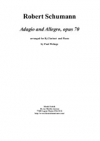 アダージョとアレグロ・Op.70（ロベルト・シューマン）（クラリネット+ピアノ）【Adagio and Allegro Op.70】