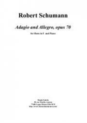 アダージョとアレグロ・Op.70（ロベルト・シューマン）（ホルン+ピアノ）【Adagio and Allegro Op.70】