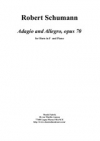 アダージョとアレグロ・Op.70（ロベルト・シューマン）（ホルン+ピアノ）【Adagio and Allegro Op.70】