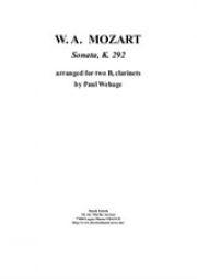 ソナタ・変ロ長調・K.292（モーツァルト）（クラリネット二重奏）【Sonata in Bb K.292】