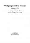 ソナタ・変ロ長調・K.292（モーツァルト）（トロンボーン二重奏）【Sonata in Bb K.292】