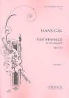 5つの間奏曲・Op.10（ハンス・ガル）（弦楽四重奏）【5 Intermezzi, Op. 10】