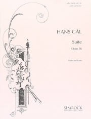 組曲・ト長調・Op.56（ハンス・ガル）（ヴァイオリン+ピアノ）【Suite in G Op. 56】