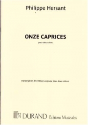 11のカプリス（フィリップ・エルサン）（ヴィオラ二重奏）【Onze Caprices】