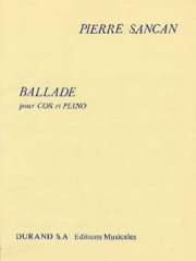 バラード（ピエール・サンカン）（ホルン+ピアノ）【Ballade】