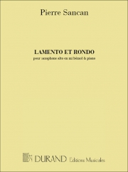 ラメントとロンド（ピエール・サンカン）（アルトサックス+ピアノ）【Lamento et rondo】